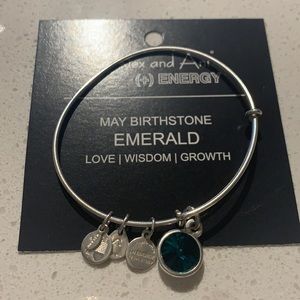 Alex and Ani May Birthstone Emerald Bracelet